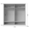 Obrazek Szafa 4d Tara p4/ta white/pacific walnut