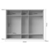 Obrazek Szafa 5d Tara p5/ta white/pacific walnut