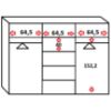 Obrazek Szafa Retro 200 5L craft/ front biały