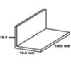 Obrazek Kątownik samoprzylepny PVC biały mat 19.5x19.5x1000 