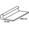 Obrazek Profil wykończeniowy aluminiowy srebrny 16x1000 