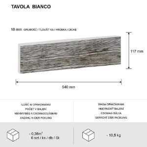 Obrazek Kamień Betonowy Tavola Bianco