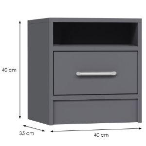 Obrazek Szafka nocna Smart SR7 grafit