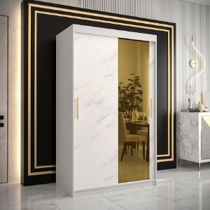 Obrazek Szafa Platinum T2 120 biały marmur/biały 