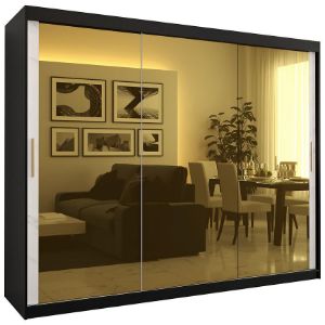 Szafa Platinum T3 250 czarny marmur/biały 