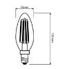 Obrazek Żarówka OSRAM LED Fila Value świeczka E14 4W 40W 470LM 827