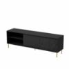 Obrazek Szafka RTV Blacky 180 czarny/złoty