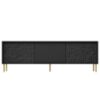 Obrazek Szafka RTV Blacky 180 czarny/złoty