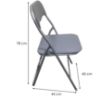 Obrazek Krzesło składane Dr-9-758 Luis 8268 Szare