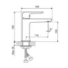 Obrazek Bateria umywalkowa Clever 2.0 chrom