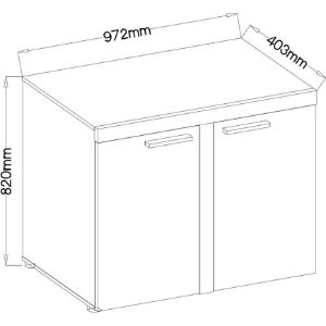 Obrazek Komoda Rumba 2F grafit