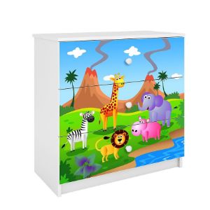 Komoda Dla Dzieci Babydreams Biały – Safari