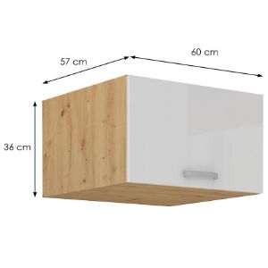Obrazek Szafka kuchenna Artisan biały połysk 60 Nagu-36 1F