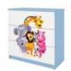 Obrazek Komoda Dla Dzieci Babydreams Niebieski – Zoo