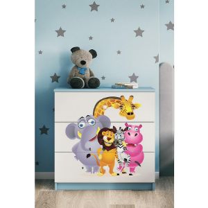 Obrazek Komoda Dla Dzieci Babydreams Niebieski – Zoo