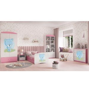 Obrazek Komoda Dla Dzieci Babydreams Różowy – Miś Niebieski