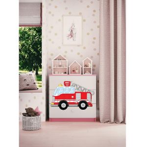 Obrazek Komoda Dla Dzieci Babydreams Różowy – Straż Pożarna