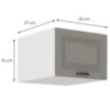 Obrazek Szafka kuchenna Stilo claygrey/biały 50 Nagu-36 1F