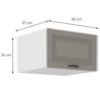 Obrazek Szafka kuchenna Stilo claygrey/biały 60 Nagu-36 1F