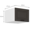 Obrazek Szafka kuchenna Stilo grafit mat/biały 50 Nagu-36 1F