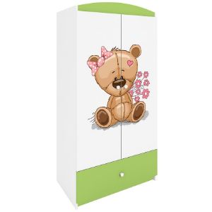 Szafa Babydreams Zielony – Miś Kwiatki