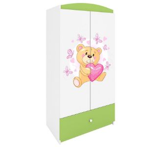 Szafa Babydreams Zielony – Miś Motyl