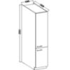 Obrazek Szafka Kuchenna Lara 40dk-210 2f Bb Cappucino Połysk