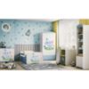 Obrazek Łóżko dziecięce z materacem i szufladą Babydreams Niebieski 70x140 Słonik