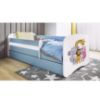 Obrazek Łóżko dziecięce z materacem i szufladą Babydreams Niebieski 80x160 Zoo