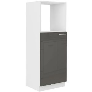Szafka Kuchenna Lara 60dkpl-162 1f Bb Szary Połysk