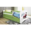 Obrazek Łóżko dziecięce z materacem i szufladą Babydreams Zielone 70x140 Formuła