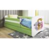 Obrazek Łóżko dziecięce z materacem i szufladą Babydreams Zielone 70x140 Zoo