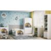 Obrazek Łóżko dziecięce z materacem i szufladą Babydreams Biały 80x160 Ciężarówka