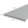 Obrazek Blat 60 cm/38 mm Inox szary F76112