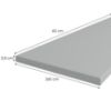 Obrazek Blat 260 cm/38 mm Inox szary F76112