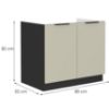 Obrazek Szafka kuchenna Arona cashmere 80zl 2f bb