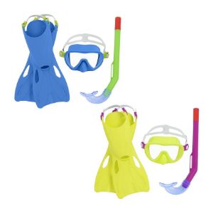 Obrazek Zestaw do snorkelingu z płetwami 3+ 25039