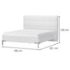Obrazek Łóżko Piano KR160V-70/KA crystal white