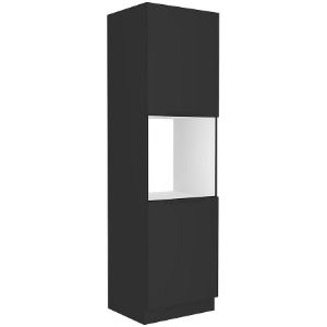 Obrazek Szafka kuchenna Siena czarny matowy 60dp-210 2f
