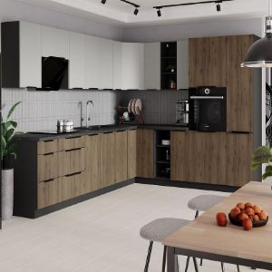 Obrazek Szafka kuchenna Monza orzech okapi 60x60 Gn-72 1f (90°)