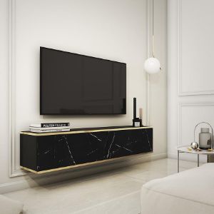 Obrazek Szafka RTV Oro 135 czarny marmur