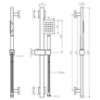 Obrazek Zestaw natryskowy Remi X 1-F inox