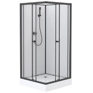 Obrazek Kabina prysznicowa kwadratowa Elize 90x90x200 black