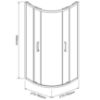Obrazek Kabina prysznicowa Aura 80x80x190 chrom