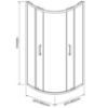 Obrazek Kabina prysznicowa Aura 90x90x190 black