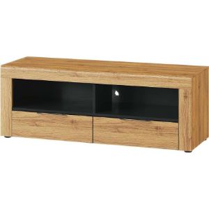Obrazek Szafka RTV 2D 24 Kama dąb camargue/czarny mat