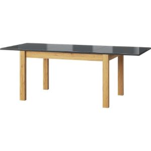 Obrazek Stół rozkładany Kama 136/210x90 cm dąb camargue/czarny połysk