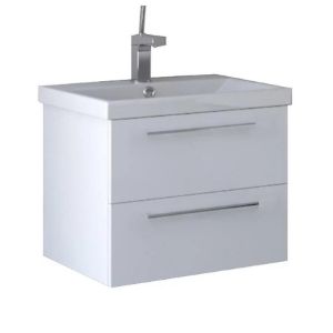 Obrazek Zestaw szafka z umywalką Point D60 biały 521714