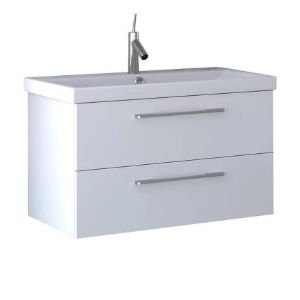 Obrazek Zestaw szafka z umywalką Point D80 biały 521718