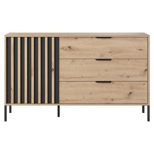 Obrazek Komoda TALLY 138 D3S dąb artisan/antracyt
